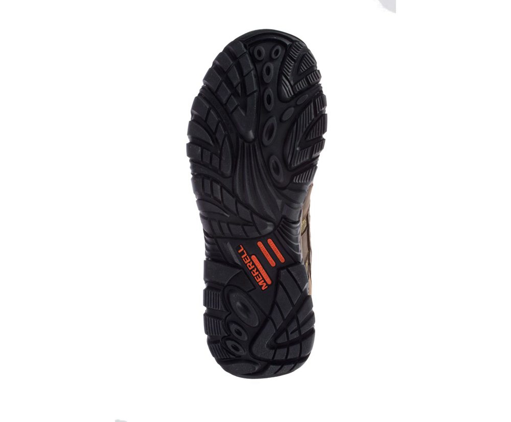 Merrell Work Boots Brown - Moab Timber Thermo 8\" Waterproof SR - Mens 03YCOZJWH